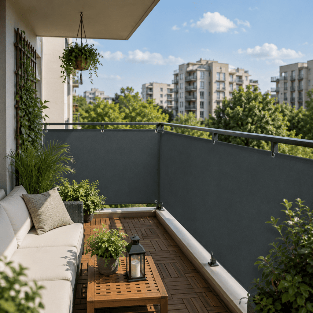 Ochranná clona pro větší soukromí na balkóně a terase