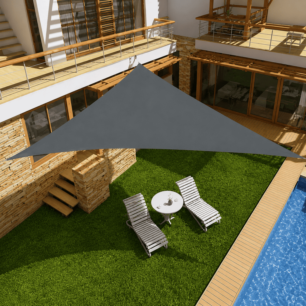 UV-protective sunshade sail for terrace, yard & garden