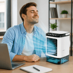 Portable air cooler for refreshing comfort on hot days
