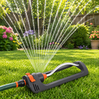 Garden sprinkler with 4 spray modes for optimal plant care