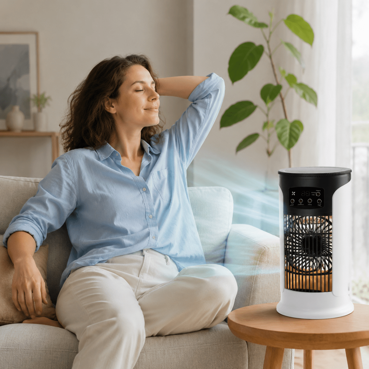 3-in-1 air cooler for refreshment and comfort