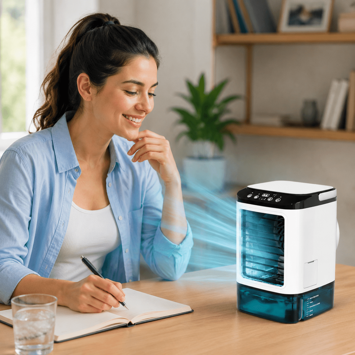 3-in-1 air cooler for pleasant room cooling in summer