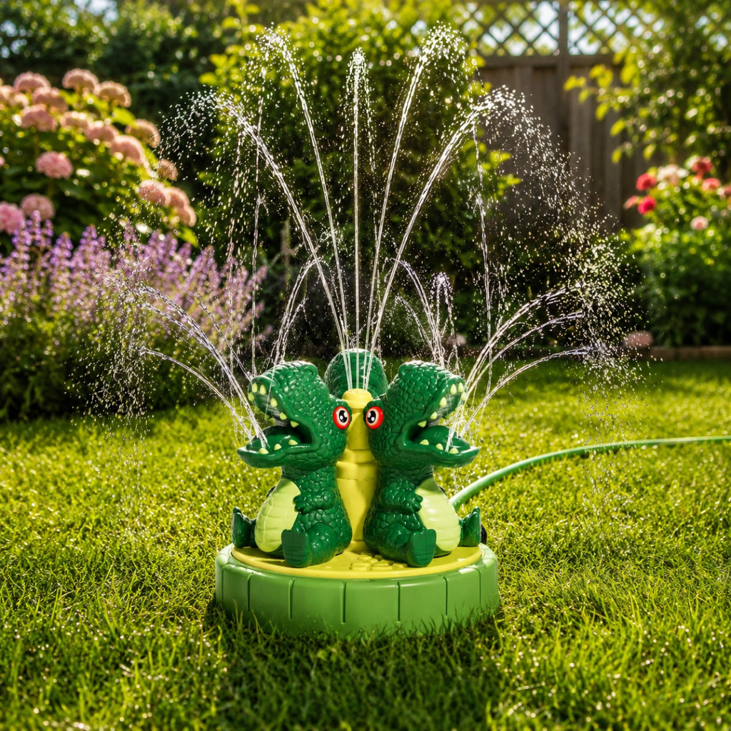 Interactive Dinosaur Water Sprinkler for Fun Summer Play
