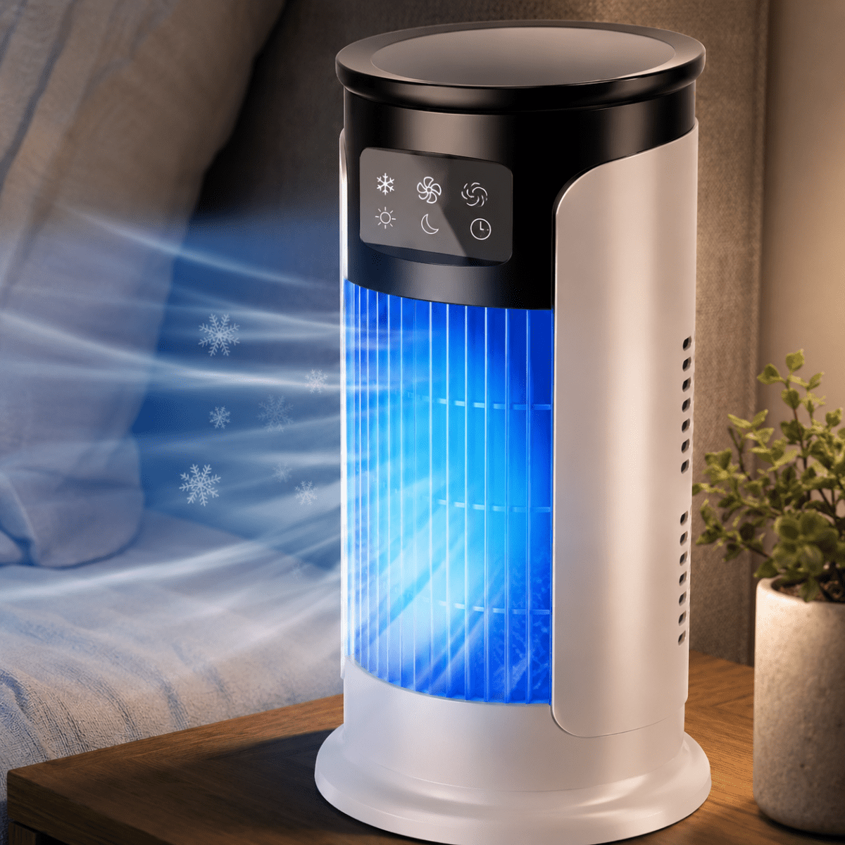 Mobile air conditioner for refreshing cooling every day