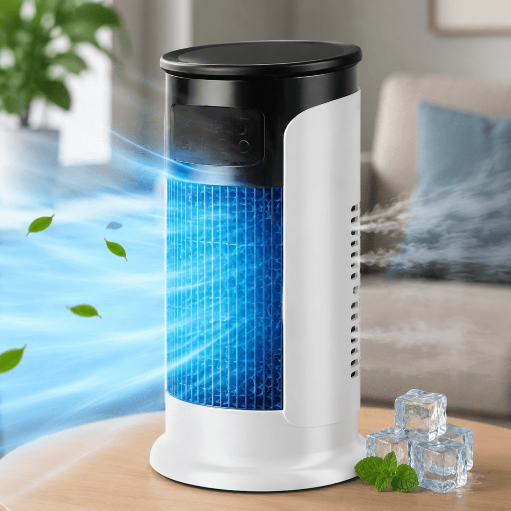 Evaporative air cooler for pleasant everyday freshness