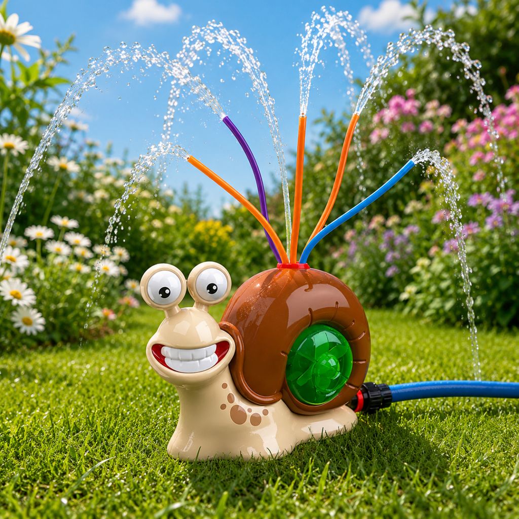 Colorful Snail Water Sprinkler for Joyful Garden Fun