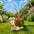 Colorful Snail Water Sprinkler for Joyful Garden Fun