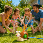 Colorful Snail Water Sprinkler for Joyful Garden Fun