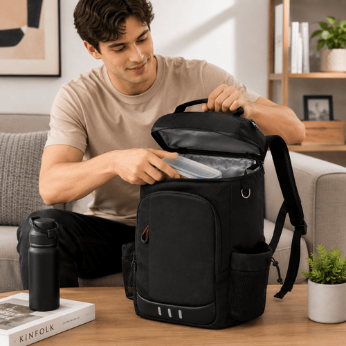 Robuster Kühlrucksack mit Flaschenöffner für Ausflüge und Camping
