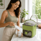 Compact ice machine for fresh ice cubes in minutes