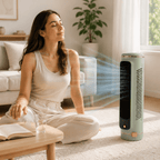 Bladeless Tower Fan for Quiet 360° Room Cooling