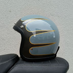Casco de motocicleta retro AeroGuard certificado DOT y ECE