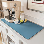 Super Absorbent Coffee Bar Mat With Stain Free Quick Drying And Easy Cleaning