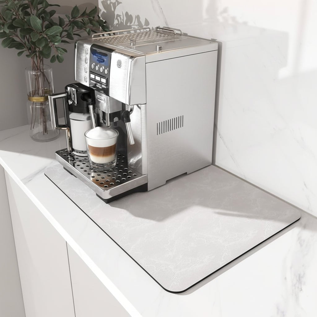 Super Absorbent Coffee Bar Mat With Stain Free Quick Drying And Easy Cleaning