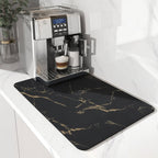 Super Absorbent Coffee Bar Mat With Stain Free Quick Drying And Easy Cleaning