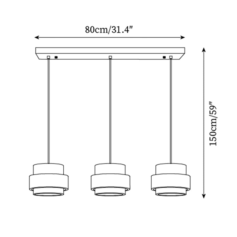 Aurelian travertin függeszték diófa szalaggal
