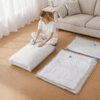 Vacuum Compression Bags without Pump for Space-Saving Storage