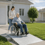 Lightweight Aluminum Threshold Ramp for Safe Barrier-Free Access