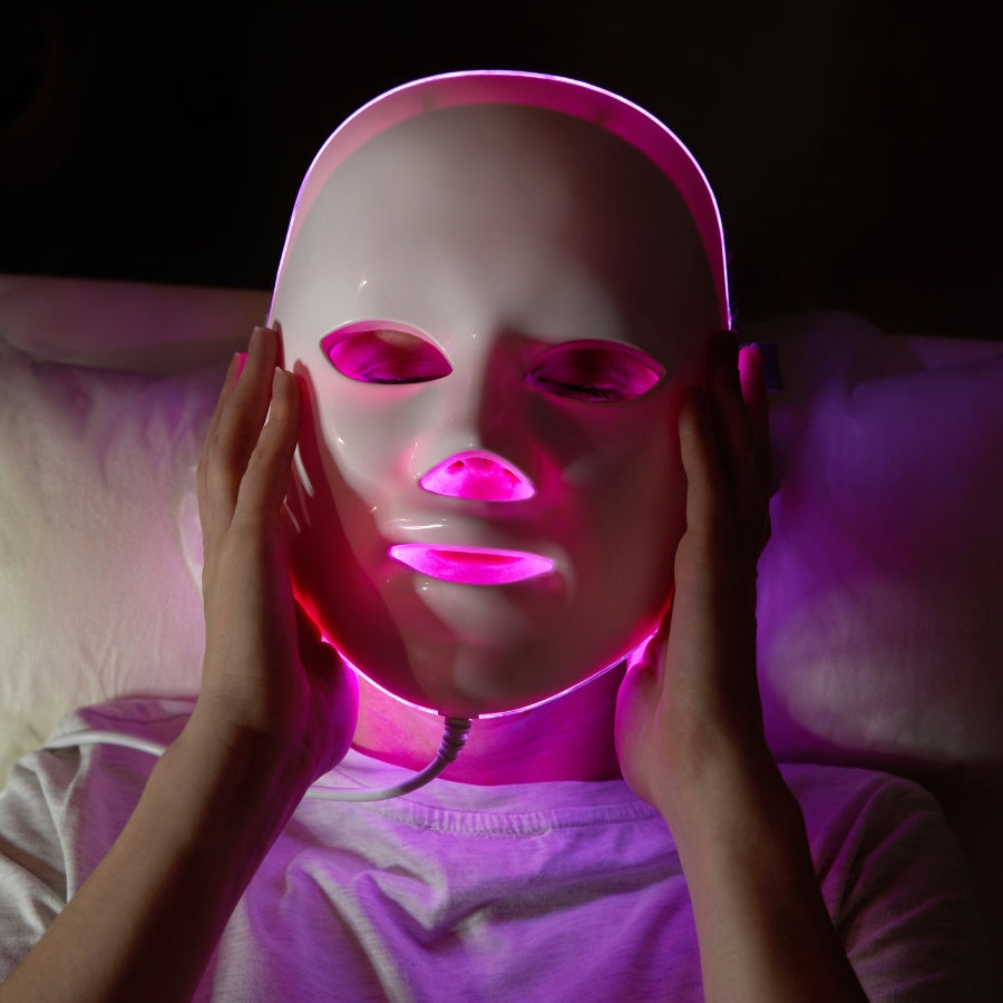 LuminaGlow Wireless LED Mask | 10-Minute At-Home Professional Light Therapy