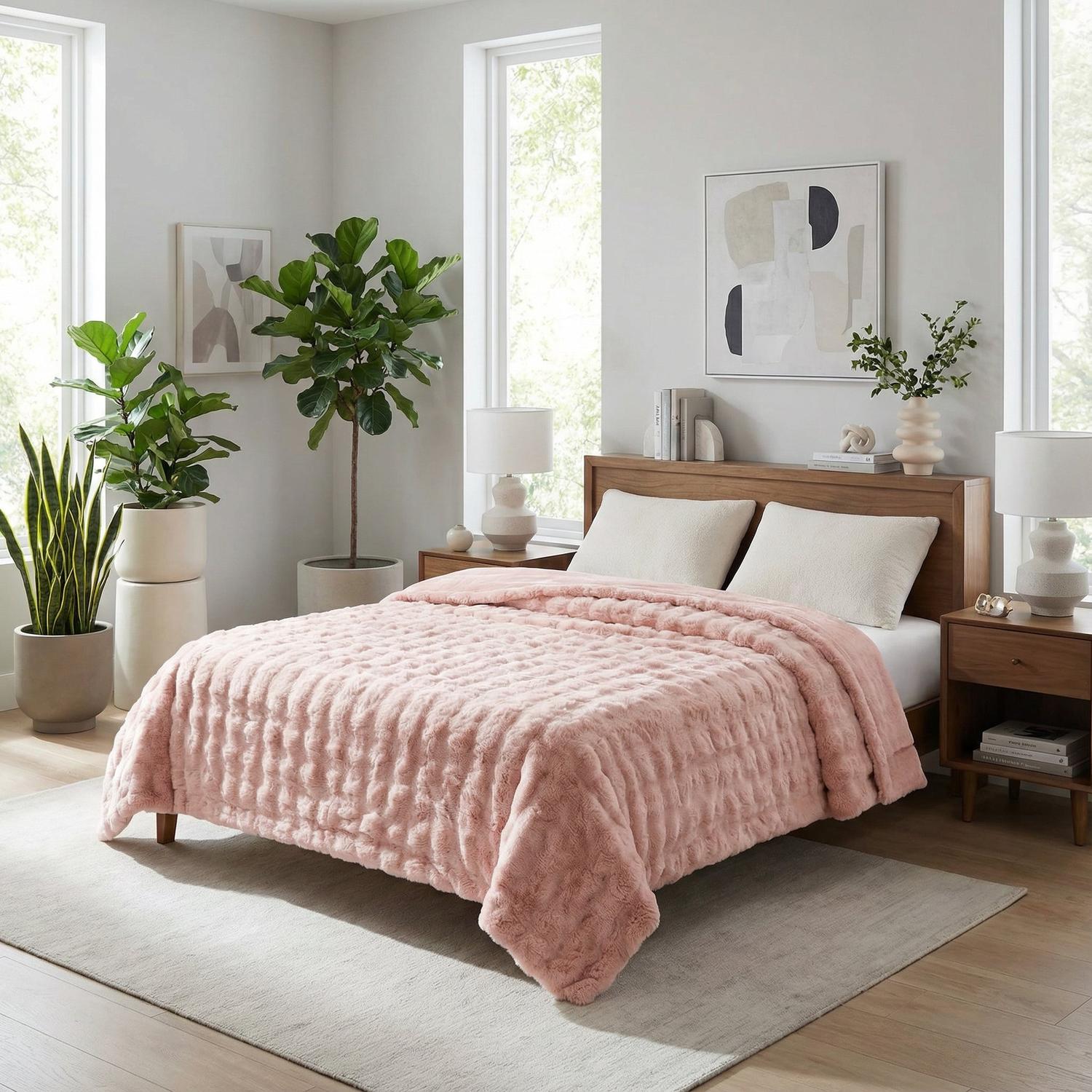 Blød Koralfleece Kanin Plystæppe Kollektion