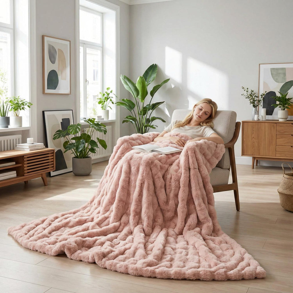 Blød Koralfleece Kanin Plystæppe Kollektion