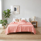 やわらかい綿のジャカード織りタオル掛け布団 快適な寝具飾り用