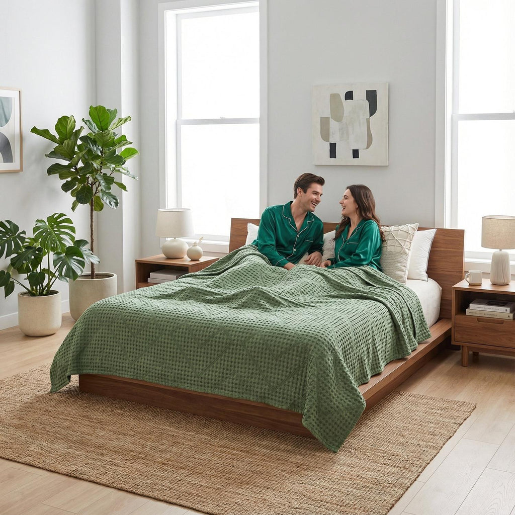 やわらかい綿のジャカード織りタオル掛け布団 快適な寝具飾り用