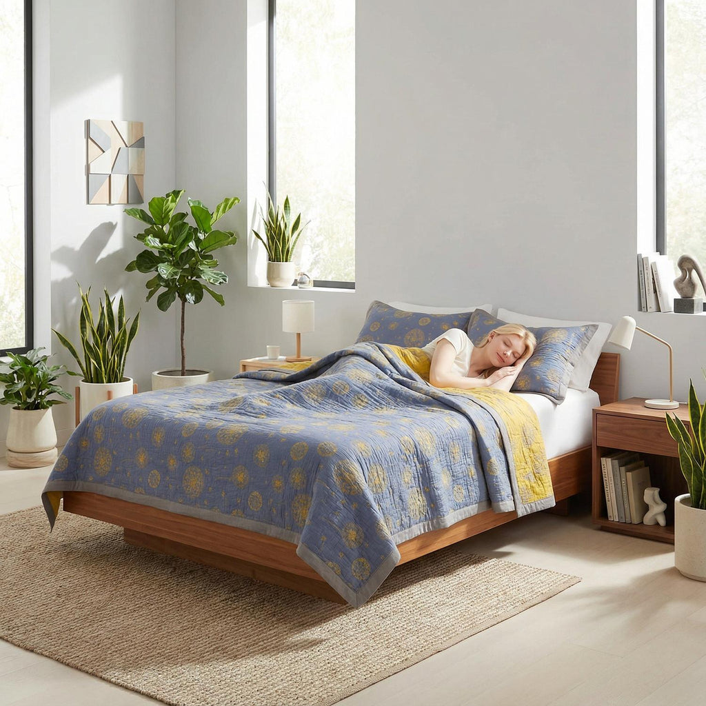 綿製三重織り布毛布 日常生活用