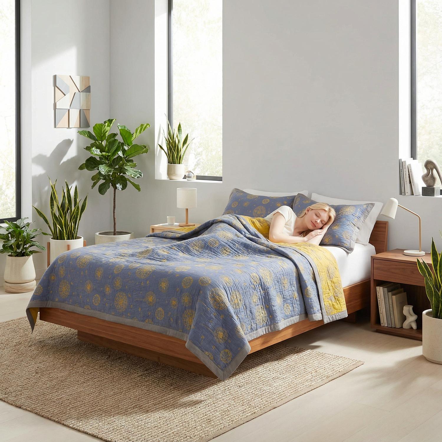 綿製三重織り布毛布 日常生活用