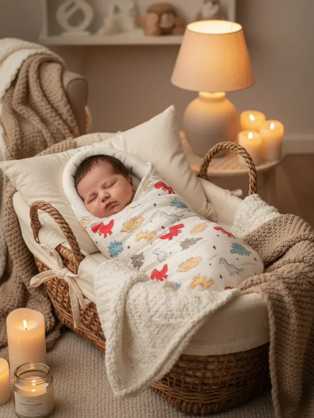 Pure Cotton Swaddling Blanket For Babies And Infants