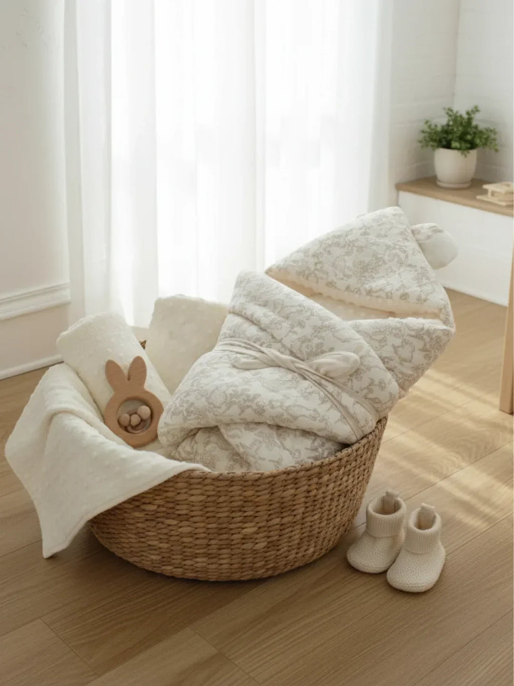 Cotton Swaddling Blanket 620g For Babies And Newborns