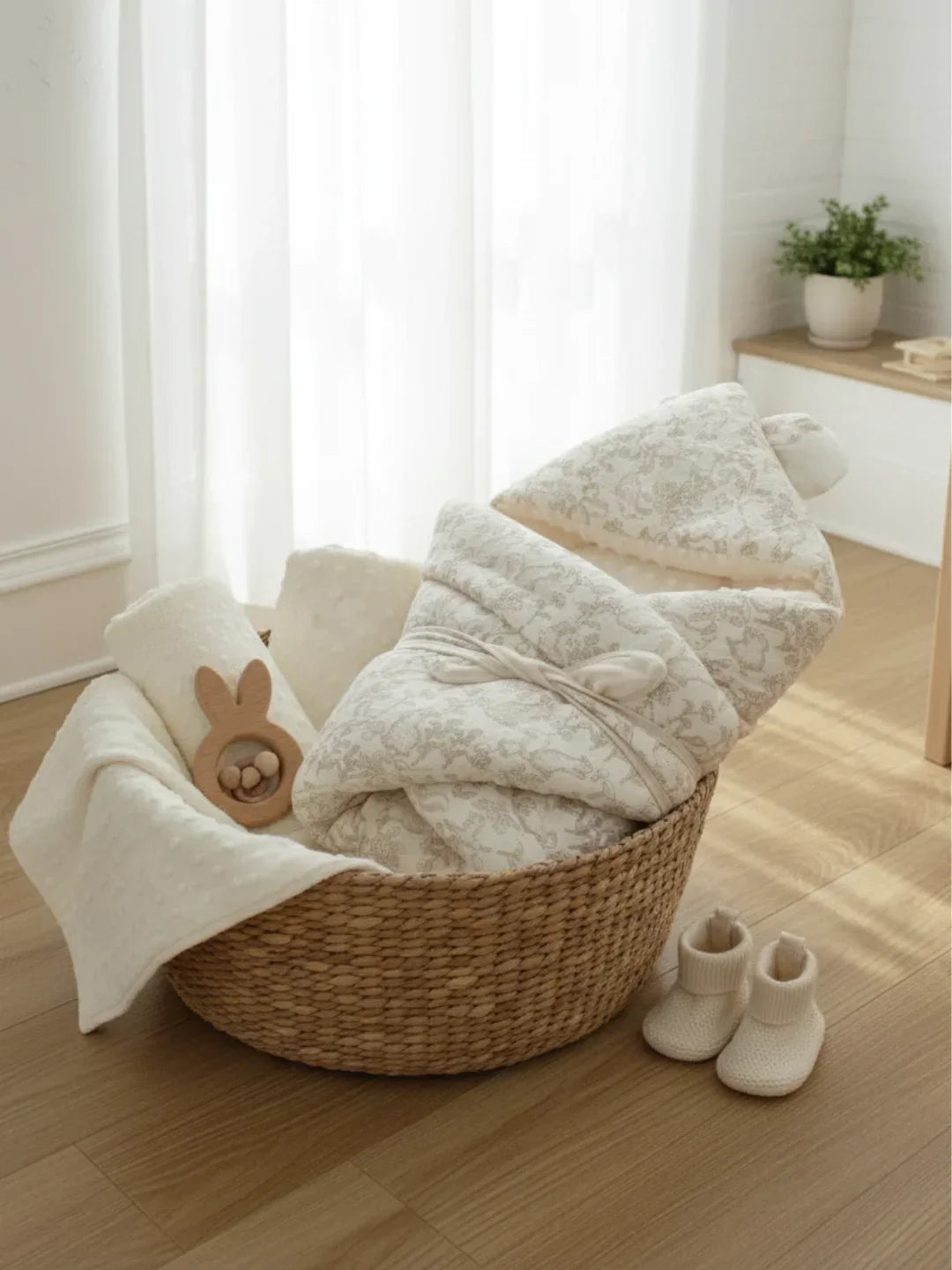 Cotton Swaddling Blanket 620g For Babies And Newborns