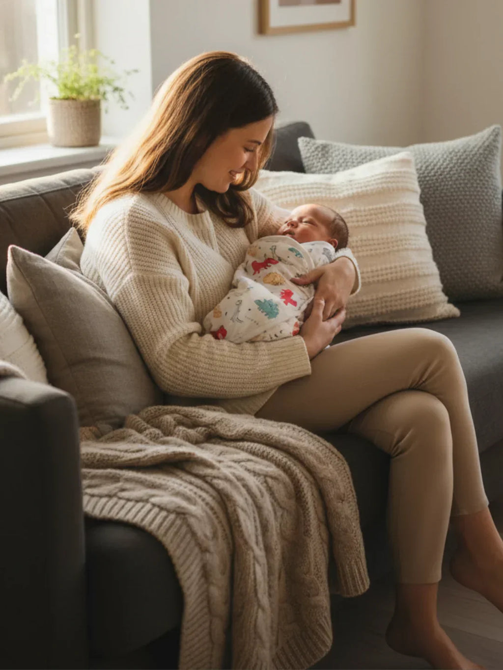 Pure Cotton Swaddling Blanket For Babies And Infants