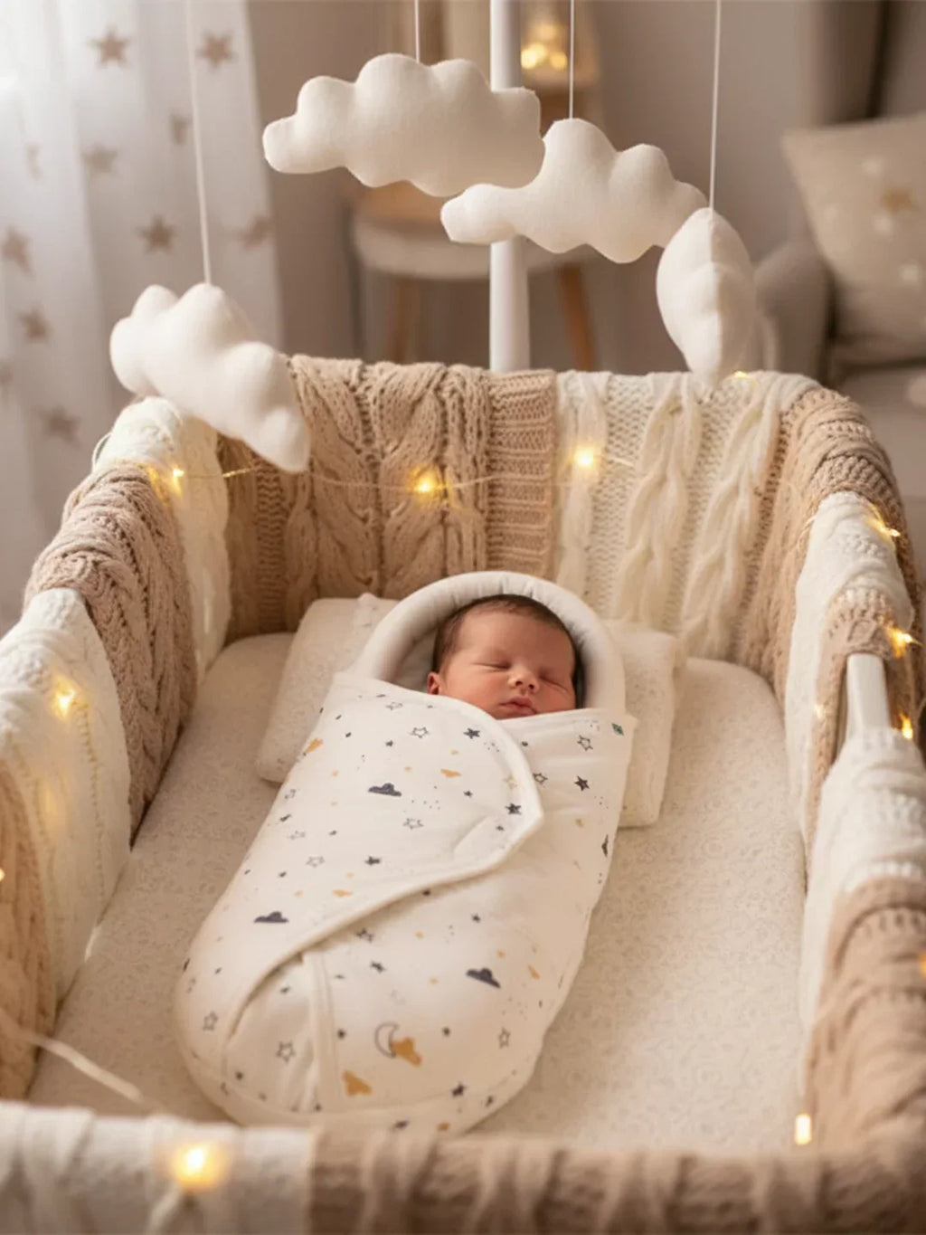 Pure Cotton Swaddling Blanket For Babies And Infants