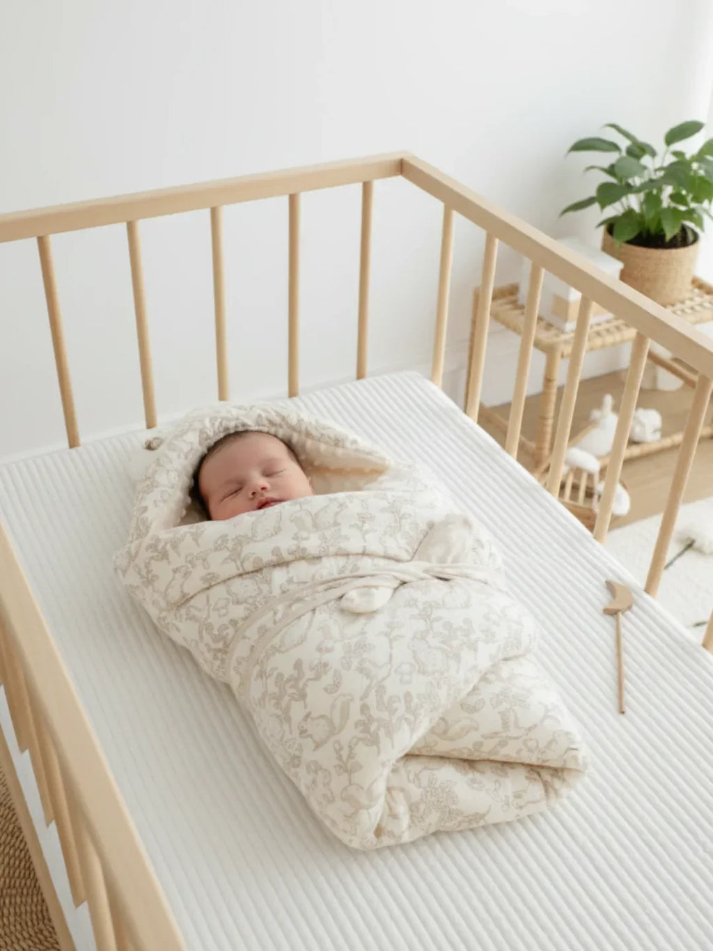 Cotton Swaddling Blanket 620g For Babies And Newborns