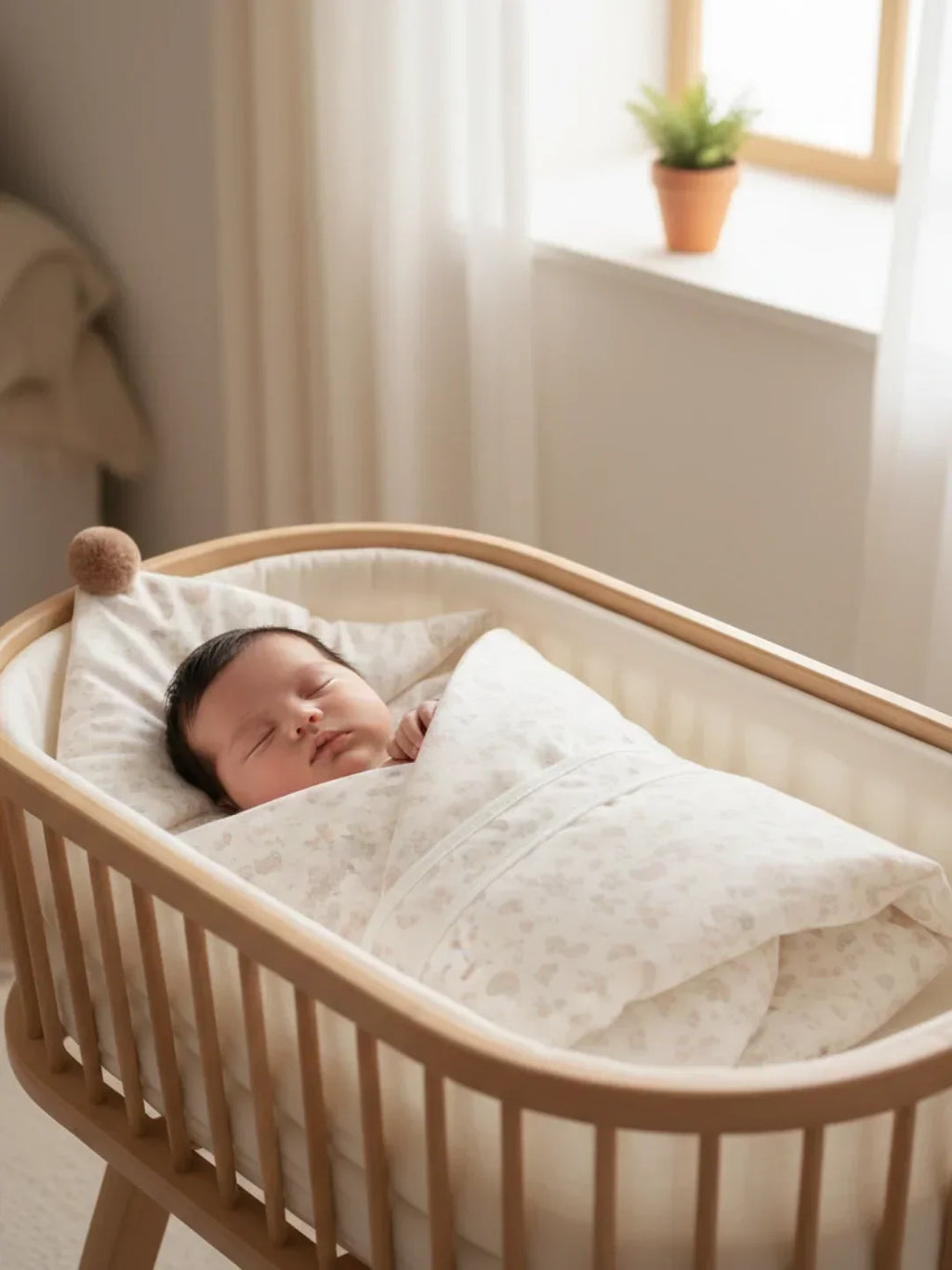 Cotton Swaddling Blanket 600g For Baby Sleep Essentials