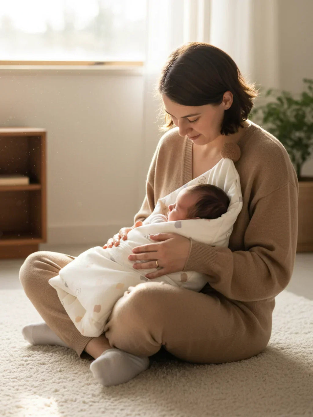 Cotton Swaddling Blanket 600g For Baby Sleep Essentials