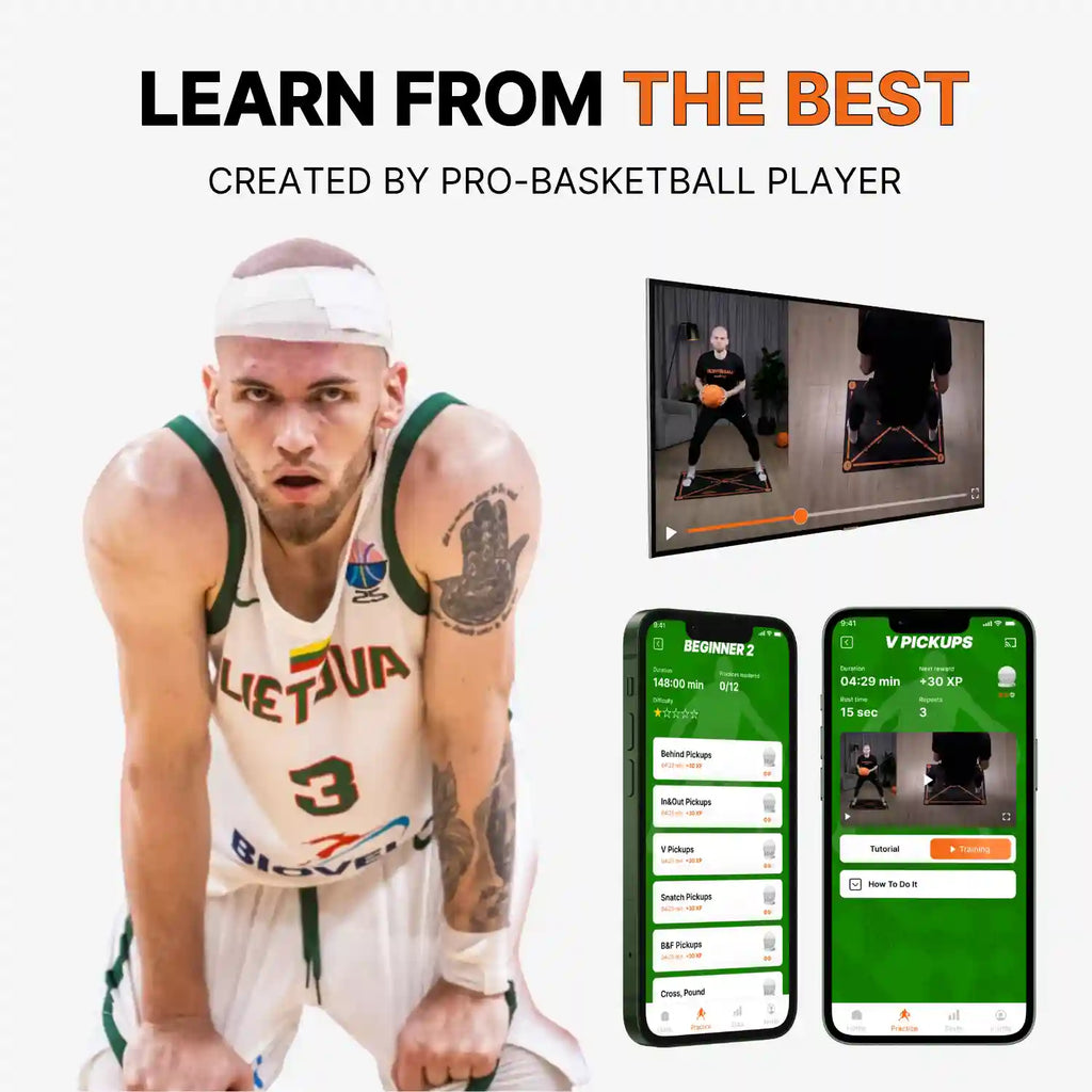 Kit d'entraînement de basketball pour dribble silencieux et pratique du maniement du ballon