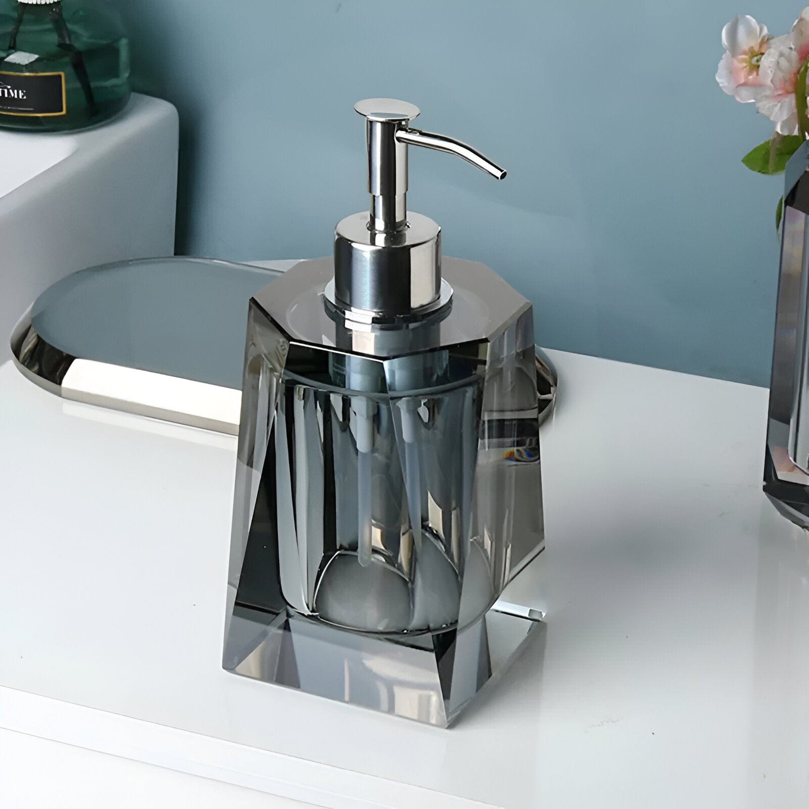 סט אביזרי אמבט מזכוכית קריסטל LumaGlass אליט