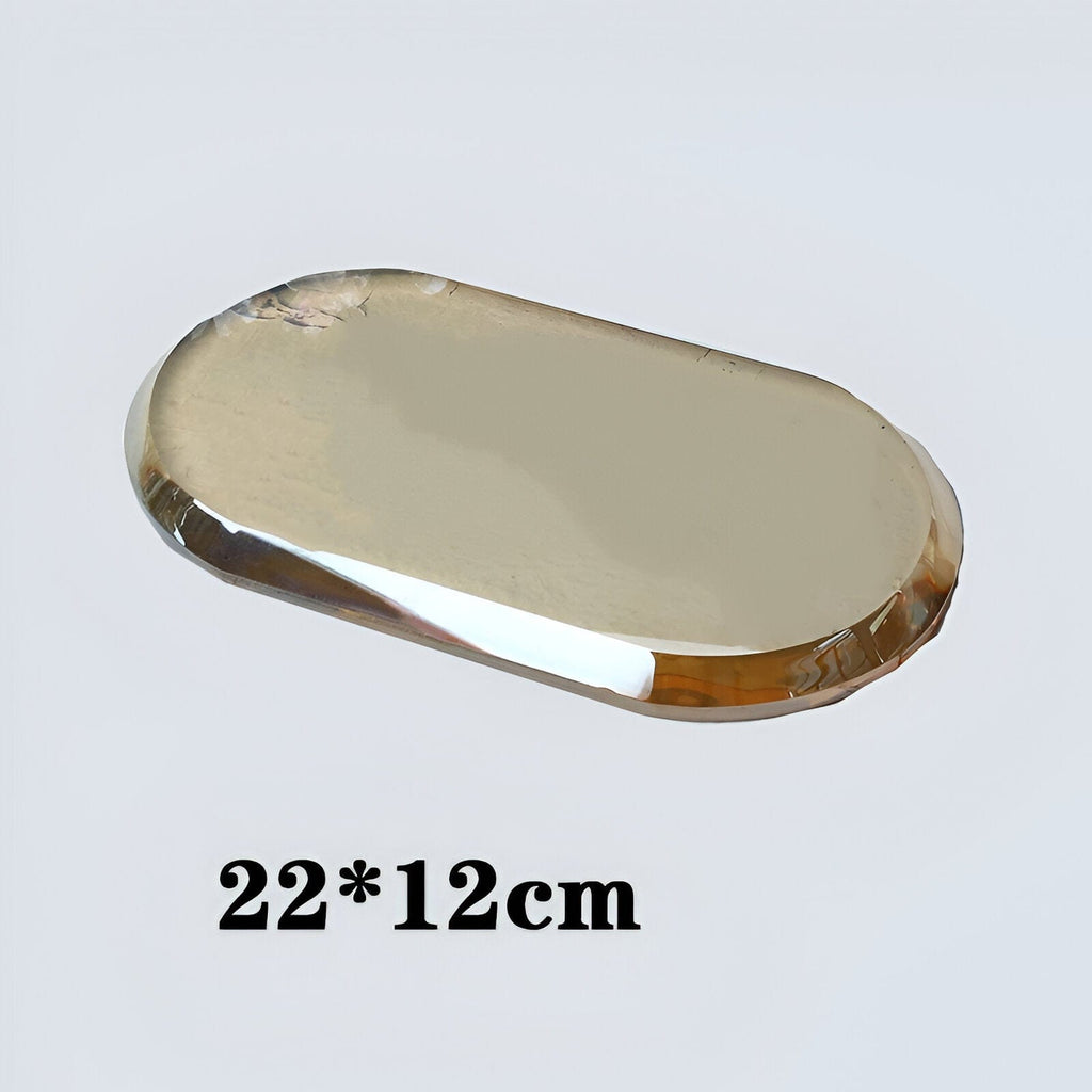 LustreEdge クリスタルガラス バスアクセサリーセット インテリアを格上げ