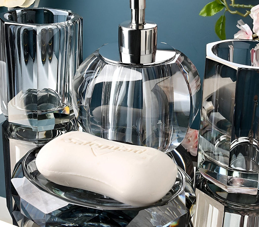 LumaGlass Kristályüveg Fürdőszobai Kiegészítő Szett Elite