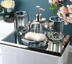 LumaGlass Kristályüveg Fürdőszobai Kiegészítő Szett Elite