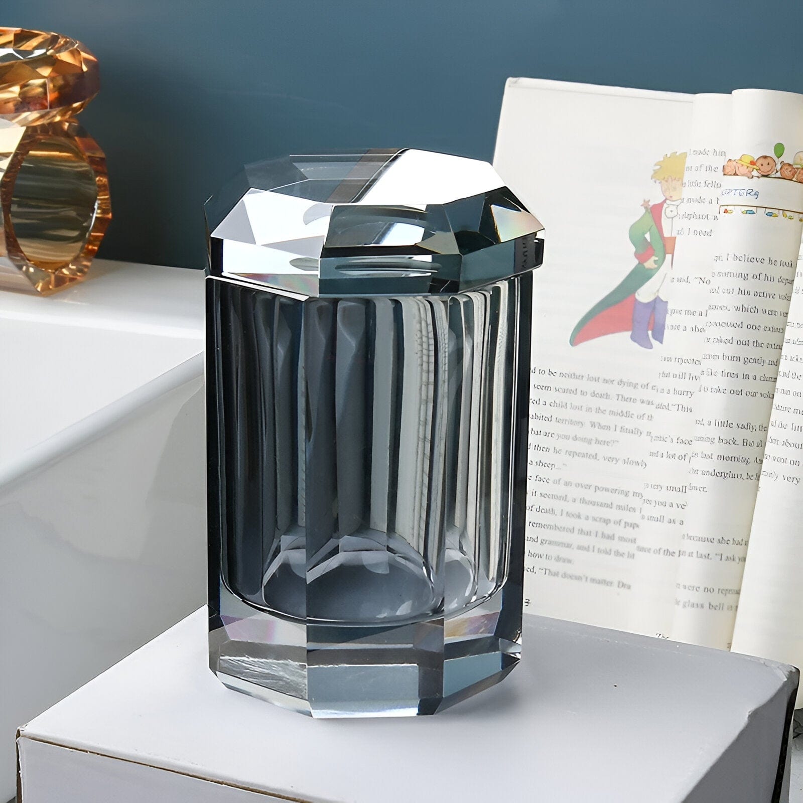 סט אביזרי אמבט מזכוכית קריסטל LumaGlass אליט