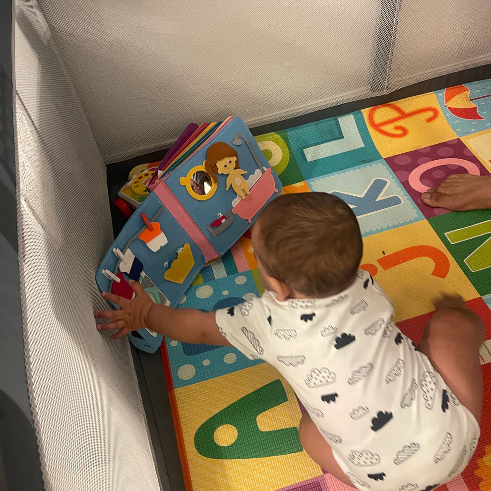 LumaPlay Vaskbar Montessori 3D Historie Aktivitetsbræt