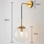 Lunara Glas-Wandlampe