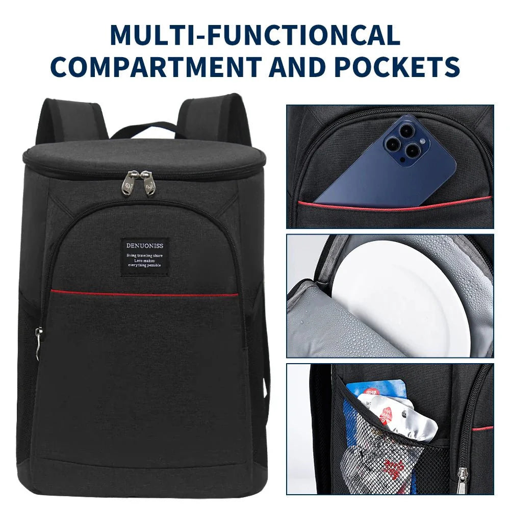 20L cooler backpack with strong insulation for long trips