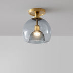 AerisGlow gråt glas loftslampe moderne minimalistisk