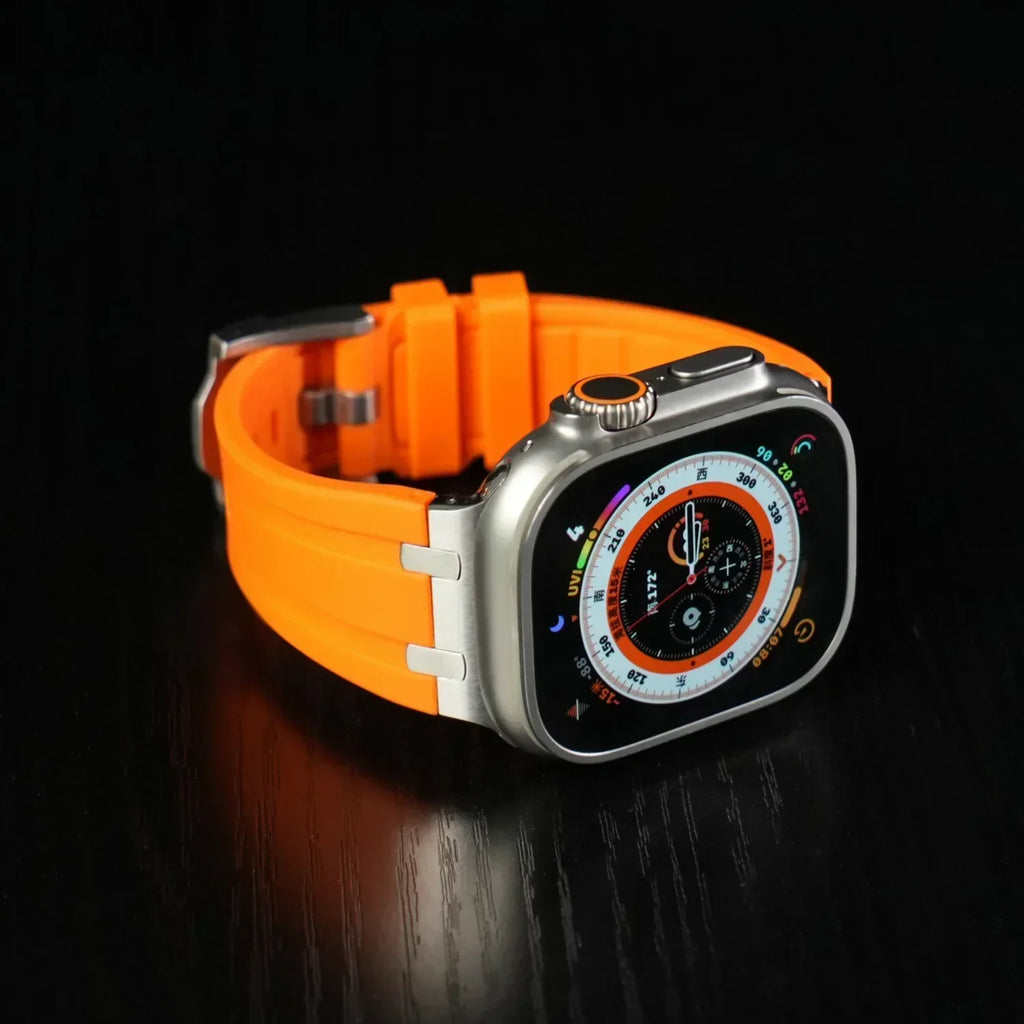 Deluxe Aurion Metal Head Silicone Band for Apple Watch | Petprovac