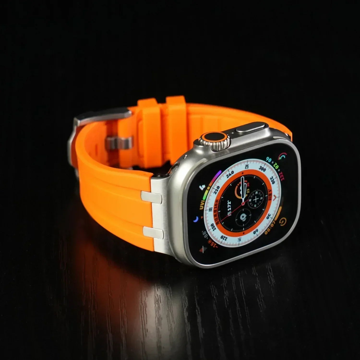 Deluxe Aurion Metal Head Silicone Band for Apple Watch | Petprovac