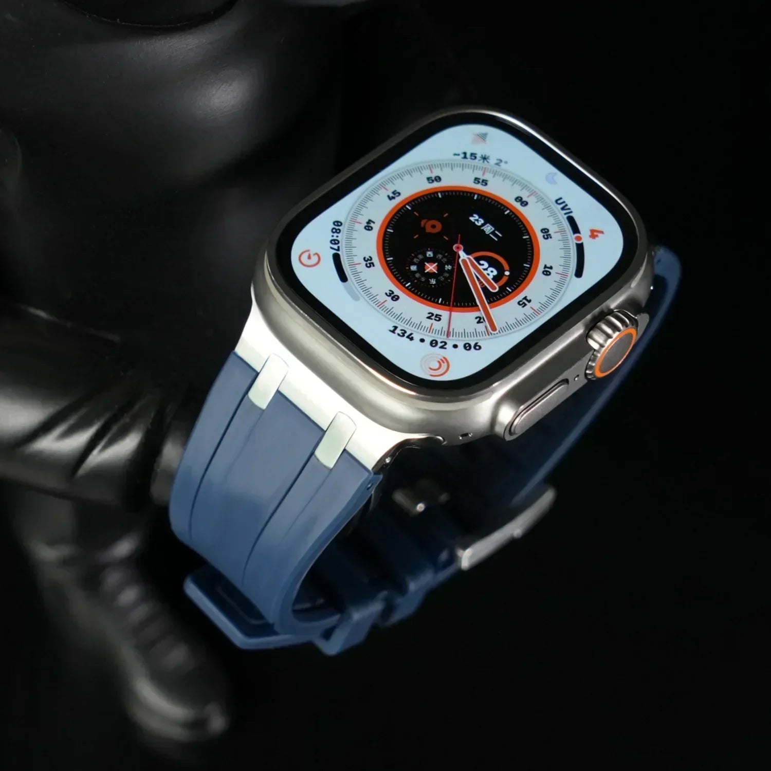 Deluxe Aurion metallhuvud silikonband för Apple Watch | Petprovac